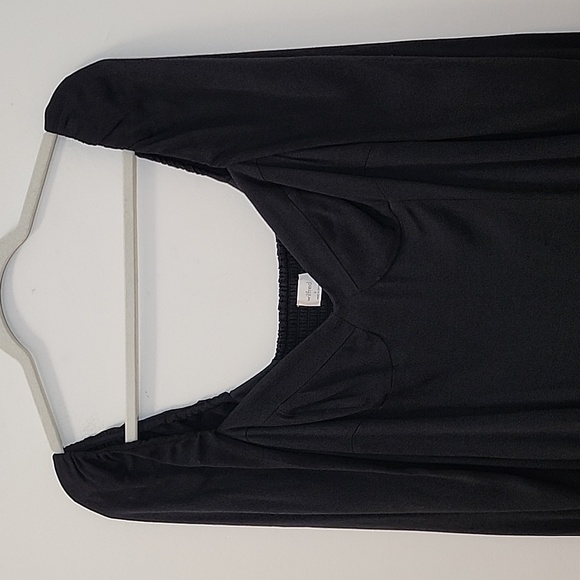 Aritzia Wilfred Novella Mini Slit Dress Elegant Black Women's Dress Sz 8 - Picture 6 of 16